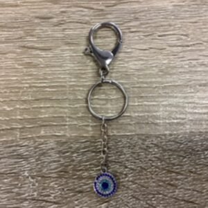 Keychains-Evil Eye Circle long
