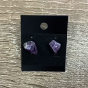 Earrings-Amethyst Studs