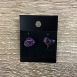Earring-Amethyst Studs