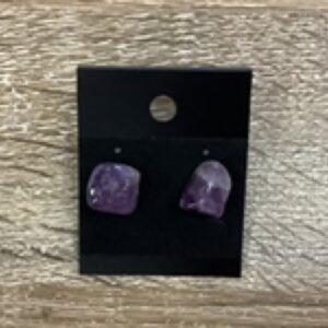 Earrings-Amethyst Studs