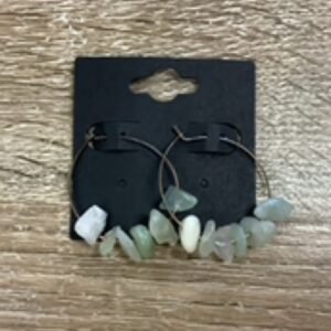 Earrings-Medium Gem Hoops morganite