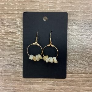 Earrings-Small Gem Drop citrine