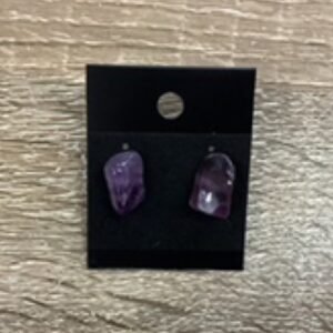 Earrings-Amethyst Studs