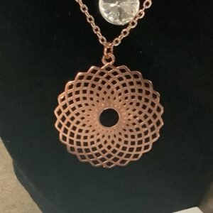 Torus rose gold necklace