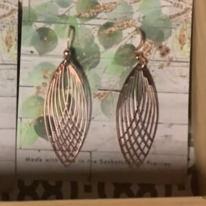 Rose gold - abundance energy earrings