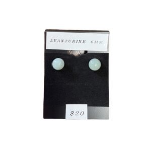 Aventurine 6mm earrings