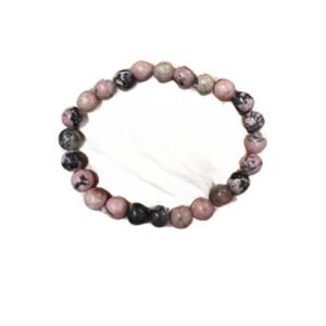 Black Lace Rhodonite Bracelet